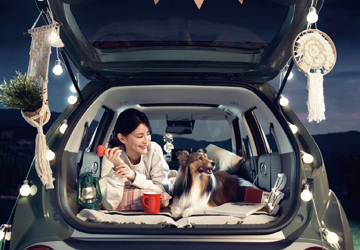 차박이 가능한 캐스퍼 [사진 제공=현대차]