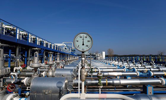 가스 저장시설에 설치된 압력계 모습. 원유, 석탄 등 에너지 가격이 오르고 있다.