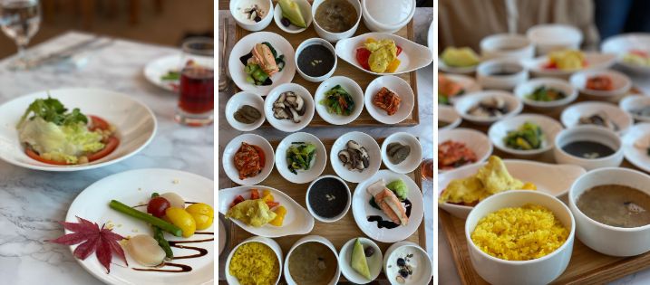 영양사·셰프·의사가 협력해 개발한 면역 정식. 면역 정식에는 암 예방, 면역력에 도움을 주는 5대 식품(강황·베리류·녹차·청경채·마늘)이 들어간다.