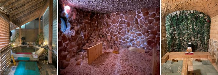 오색그린야드 호텔 온천탕과 암반파동욕장 등 찜질 시설.