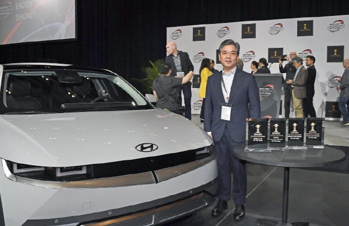 '세계 올해의 차'를 수상한 아이오닉5 [사진출처=현대차]