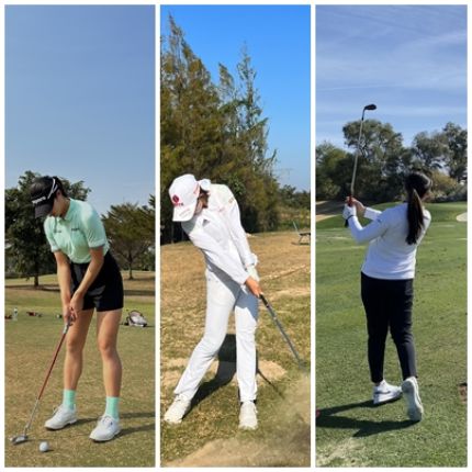 왼쪽부터 김민별, 황유민, 이지현7. 사진=한국여자프로골프협회 제공