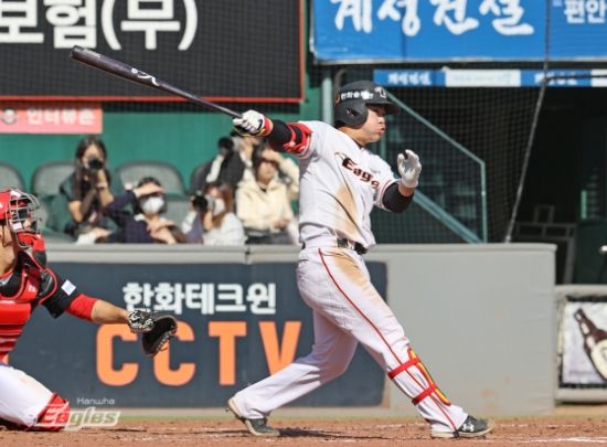 수베로 한화 감독은 신인 문현빈에 대해 “지금 미국에 있다면 루키 리그를 평정했을 것”이라고 극찬했다. 사진=한화 제공