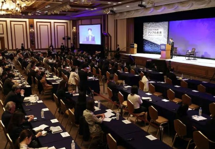 25일 일본 도쿄에서 개막한 닛케이 포럼 ‘아시아의 미래’ [니혼게이자이신문]