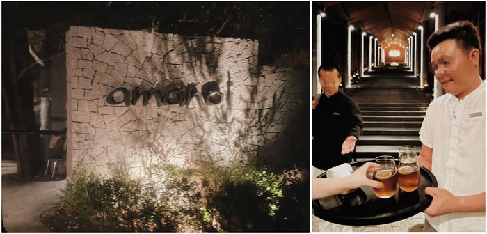 아만노이 정문과 환대하는 직원들 / 사진=권효정 여행+ 기자