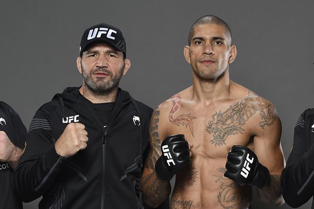 전 UFC 라이트헤비급 챔피언 글로베르 테이셰이라(왼쪽), 전 UFC 미들급 챔피언 알렉스 페레이라. 사진=Zuffa