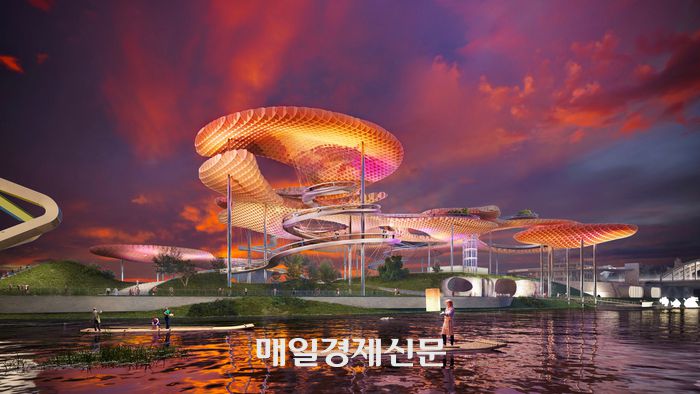 독일 출신 세계적 건축가인 위르겐 마이어가 구상한 미래 노들섬의 모습. <출처=서울시>