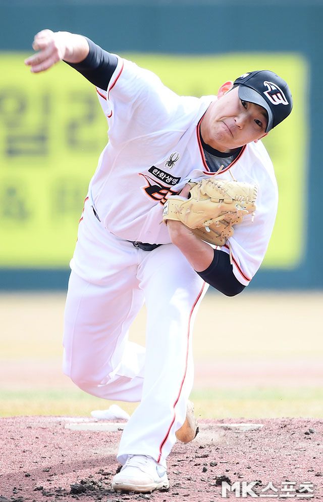 한화 5선발 경쟁을 벌이는 김민우. 사진(대전)=김영구 기자