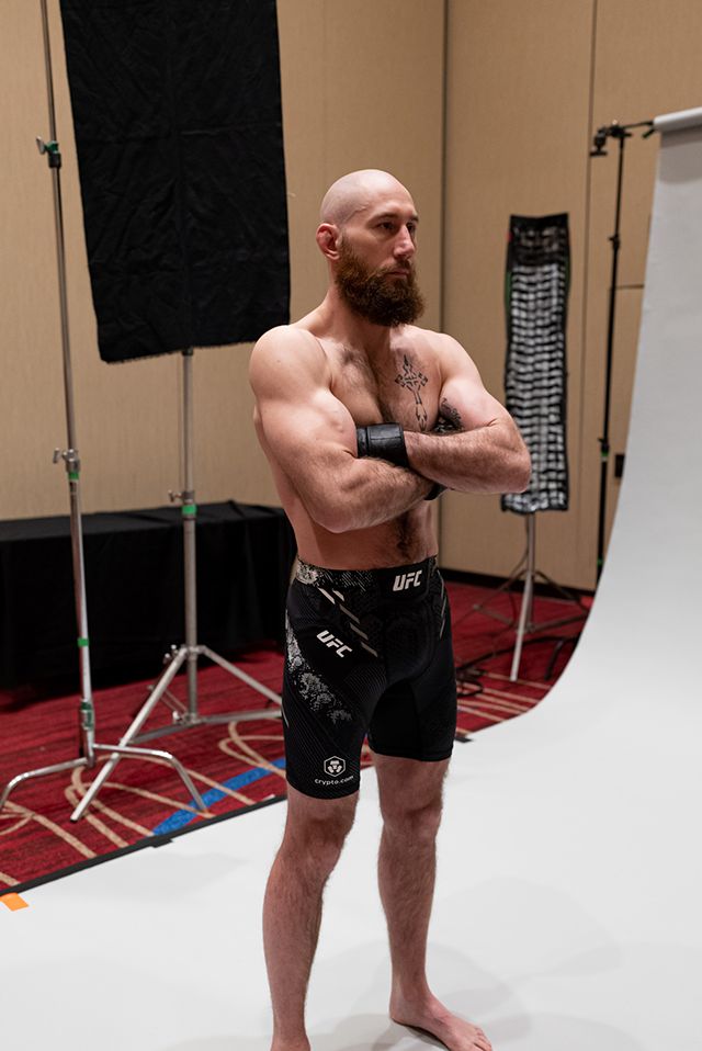 카일 넬슨이 2024년 3월 UFC on ESPN 54 프로필 촬영을 하고 있다. 사진=TKO 제공