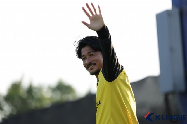 전남 드래곤즈 미드필더 사토 유헤이. 사진=한국프로축구연맹 제공