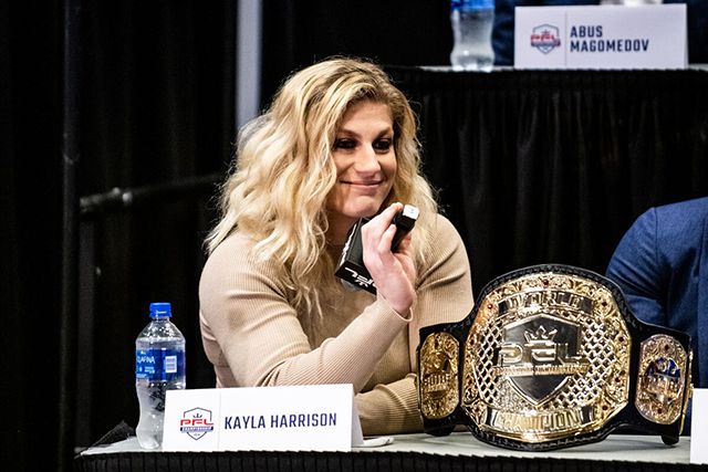 케일러 해리슨은 2019·2021 PFL 여자 라이트급 플레이오프 챔피언이다. 사진=Professional Fighters League