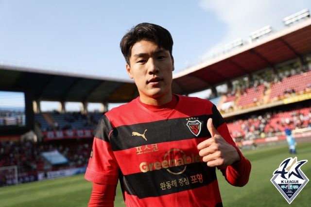 포항 스틸러스 스트라이커 이호재. 사진=한국프로축구연맹 제공