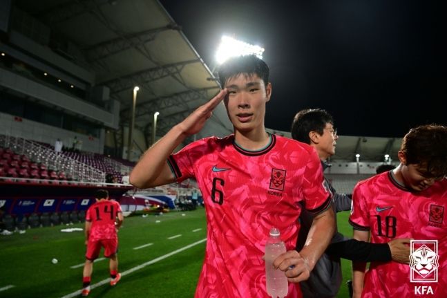 이영준이 멀티골을 폭발시키며 황선홍호의 2연승을 이끌었다. 사진=대한축구협회 제공