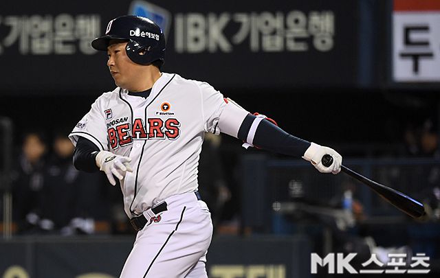 양의지의 존재는 김기연에게 큰 힘이 될 수 있다. 사진=천정환 기자