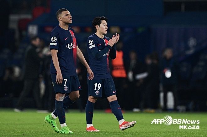 이강인의 PSG도 결승행이 무산됐다. 사진=ⓒAFPBBNews = News1