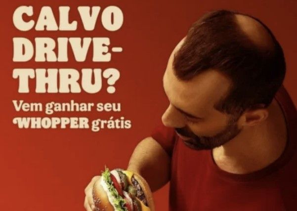 대머리 드라이브 스루(Bald Drive-Thru) 이벤트 포스터 [사진 =브라질 버거킹]