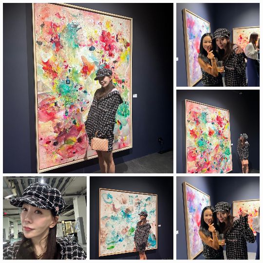 이혜영은 이날 블랙과 실버 색상이 조화를 이루는 반짝이는 스팽글 탑에 검은색 스커트를 매치해 우아하고 화려한 룩을 선보였다.사진=이혜영 SNS