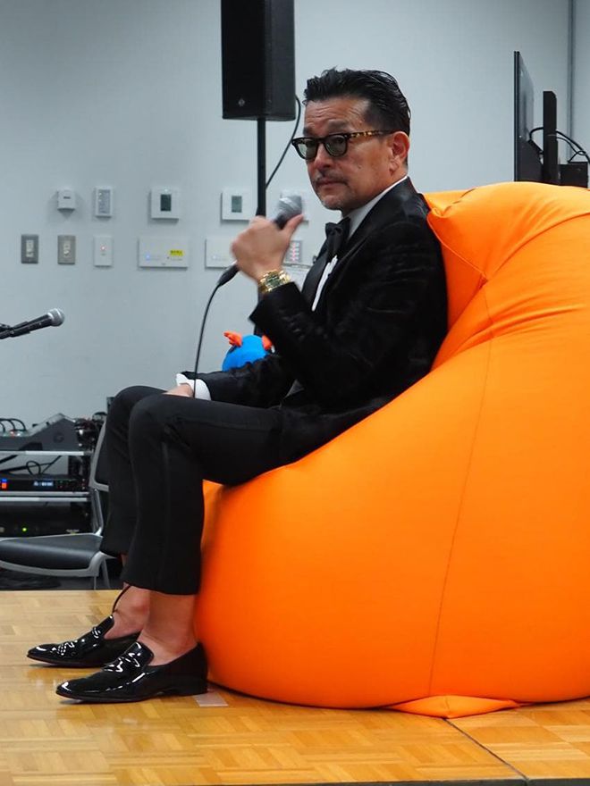 사카키바라 노부유키 Rizin 대표가 2024년 4월 기자회견에서 데이나 화이트 UFC 회장이 아사쿠라 가이한테 합당한 대우를 해주길 희망하고 있다. 사진=라이진FF