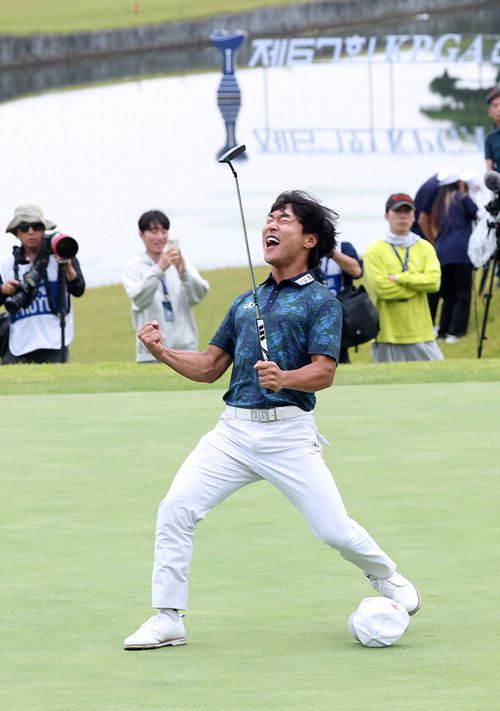 포효하는 전가람. KPGA