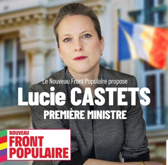 프랑스 좌파연합(NFP)이 23일(현지시간) 총리 후보로 결정한 루시 카스테트 파리시 재정국장. [사진=연합뉴스]