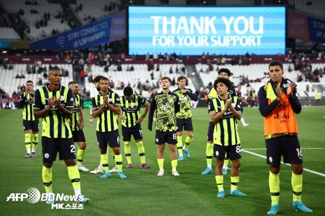 맨체스터 시티 선수단. 사진=ⓒAFPBBNews = News1