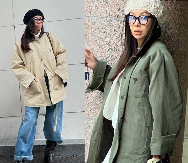 황신혜가 힙한 60대 패셔니스타룩을 선보였다.사진=황신혜 SNS