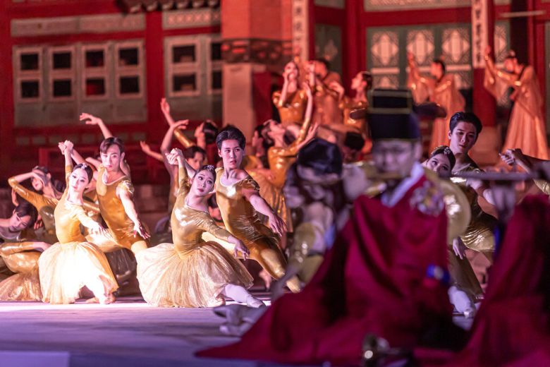 2023년 경복궁 집옥재에서 펼쳐진 '발레x수제천' 공연.