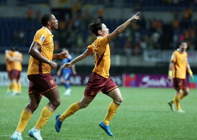 골 세리머니하는 이희균. 사진=연합뉴스 제공