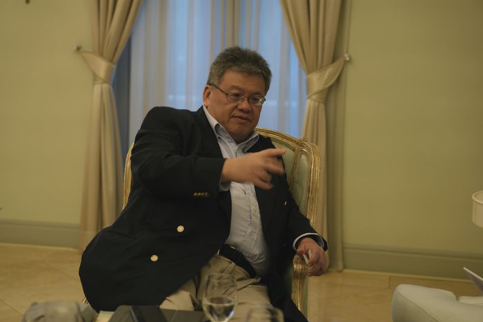 인터뷰 하고 있는 다토 마크 여(Dato‘ Mark Yeoh)는 YTL 호텔 전무이사(The Executive Director of YTL Hotels) / 사진=헤븐스 포트폴리오