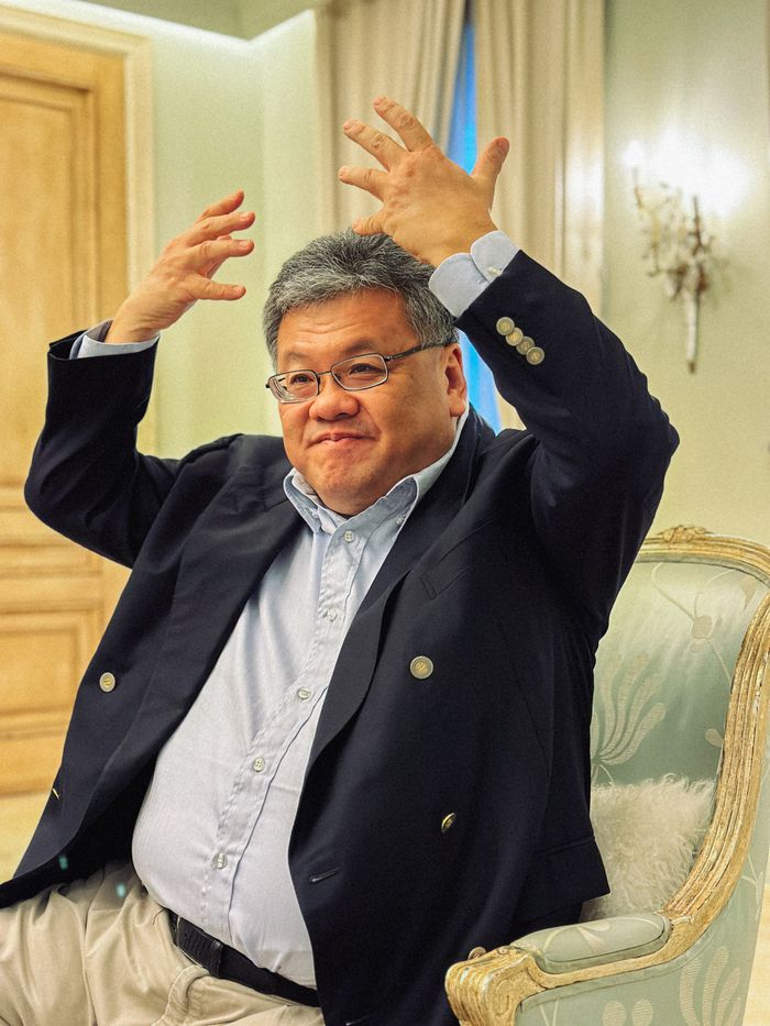 인터뷰 하고 있는 다토 마크 여(Dato‘ Mark Yeoh)는 YTL 호텔 전무이사(The Executive Director of YTL Hotels) / 사진=권효정 기자