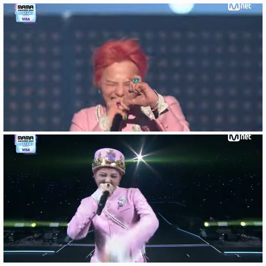 지드래곤의 패션은 단순한 스타일링을 넘어 무대 전체를 하나의 예술로 승화시키는 힘을 가졌다. 사진=엠넷 ‘2024 MAMA 어워즈’ 캡처