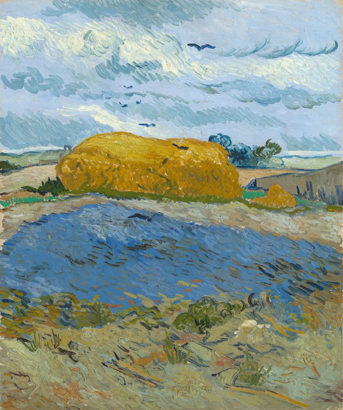 구름 낀 하늘 아래 밀더미 (1890)