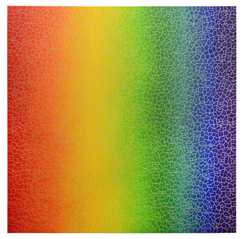 '색에서 색으로'(200 X 200cm).