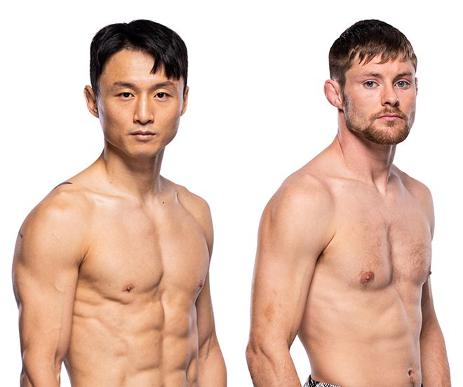 전 UFC 페더급 공식랭킹 11위 최두호(왼쪽), 9위 출신 브라이스 미첼. 사진=TKO