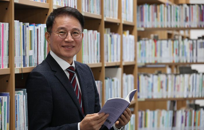 곽승진 도서관협회 회장. [이충우 기자]