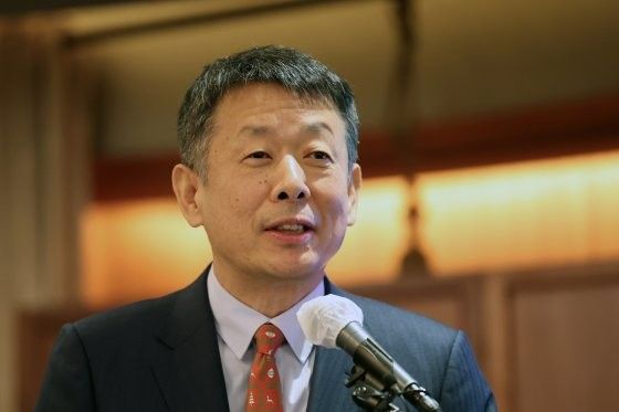 지난 10일 서울 중구 롯데호텔에서 열린 ‘고려아연 지배구조 개선과 주주가치 회복 방안‘ 기자간담회에서 김광일 MBK파트너스 부회장이 발언하고 있다. [사진출처 = 뉴스1]