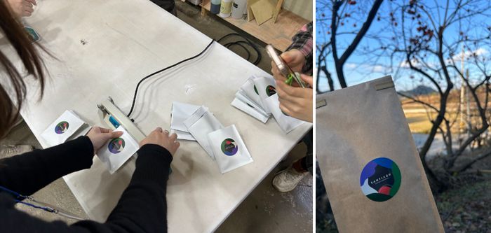 드립백 만들기 체험(왼쪽), 완성된 드립백(오른쪽) / 사진= 박한나 여행+ 기자