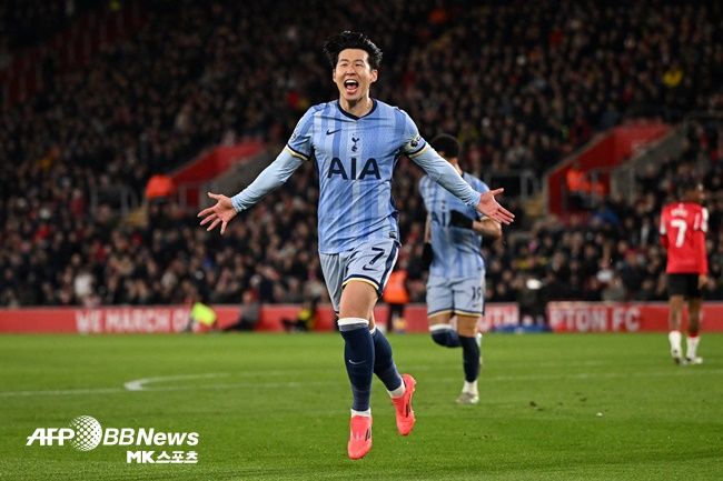 리그 5호골을 터뜨린 손흥민. 사진=ⓒAFPBBNews = News1