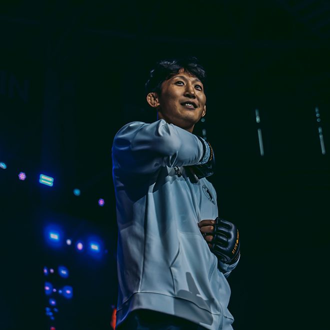 진태호가 2024년 9월 블랙컴뱃 12를 위해 입장하고 있다. 사진=이데아 파라곤