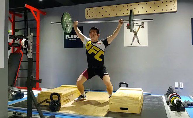 문기범이 2020년 1월 UFC 데이나 화이트 회장 컨텐더 시리즈 아시아 에디션 참가를 위해 훈련하고 있다. 사진@korean_jigsaw