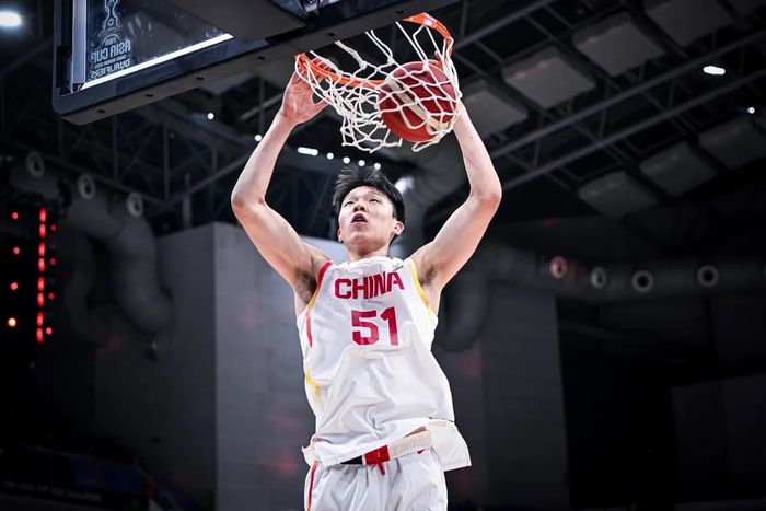 ‘중키치(중국 요키치)’ 양한센이 NBA 드래프트에 도전한다. 사진=FIBA 제공