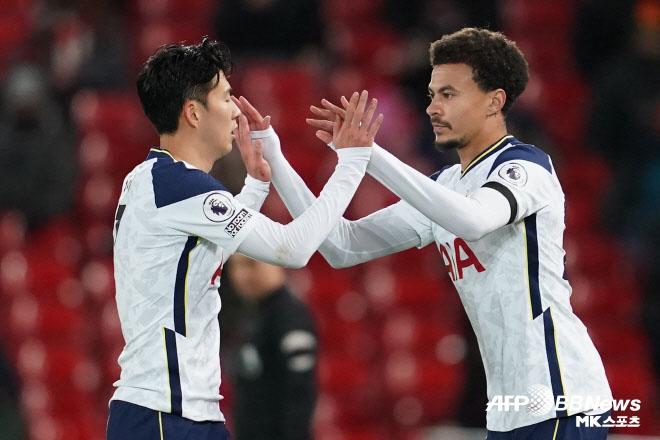 손흥민과 델레 알리는 토트넘 홋스퍼 시절 절친한 사이였다. 사진=AFPBBNews=News1