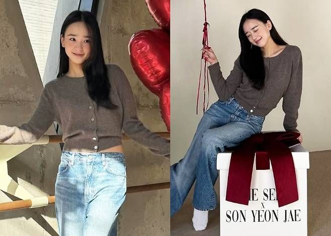 손연재가 청순한 미모와 캐주얼한 스타일로 명절 일상을 공유하며 팬들에게 따뜻한 메시지를 전했다.사진=손연재 SNS