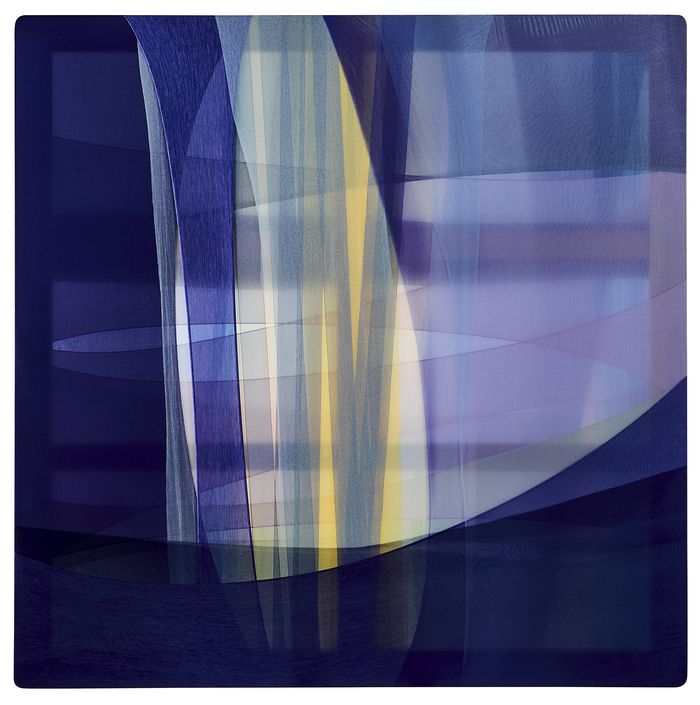 정다운 ‘패브릭 드로잉 아쿠아 시리즈 #188’(2025·추정가 800만~1600만원). 서울옥션