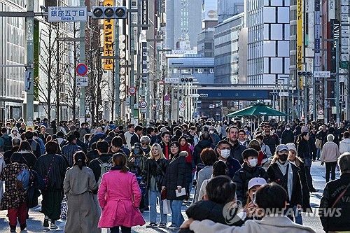 일본 도쿄 긴자 거리. [AFP 연합뉴스]