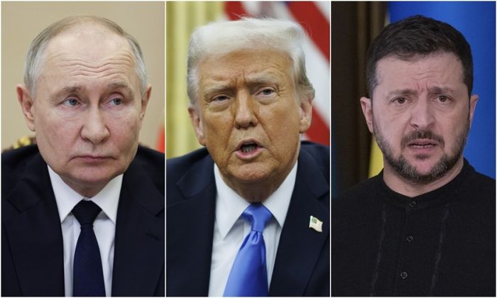 왼쪽부터 푸틴-트럼프-젤렌스키