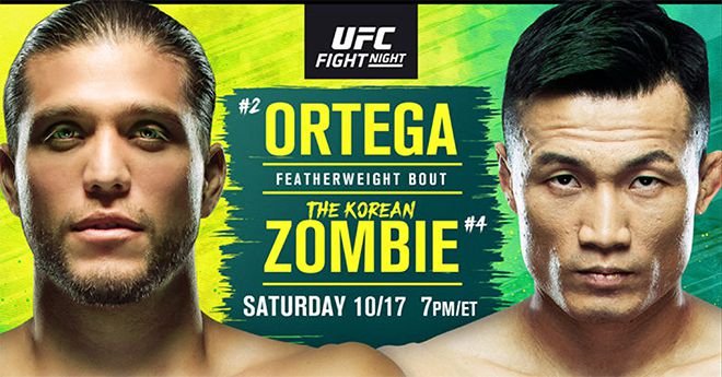 ‘코리안 좀비’ 정찬성 2020년 10월 UFC on ESPN+ 38 메인이벤트 그래픽. 사진=TKO