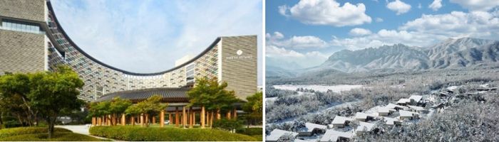 사진 왼쪽부터 롯데리조트 부여, 켄싱턴리조트 설악밸리 / 사진 = 각 리조트