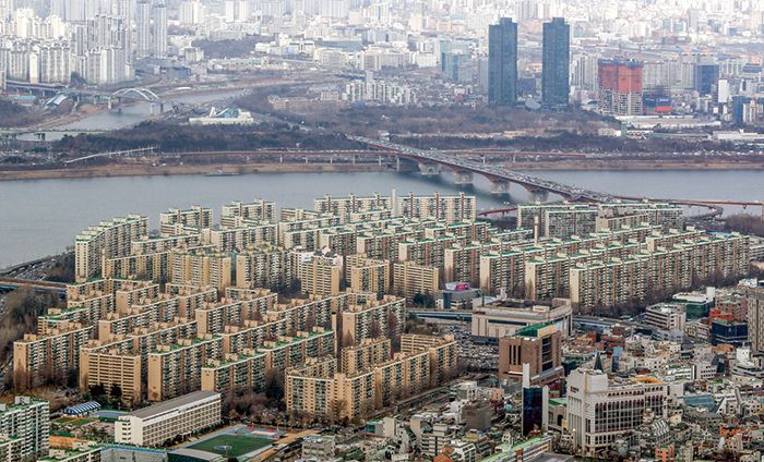 서울 압구정 전경