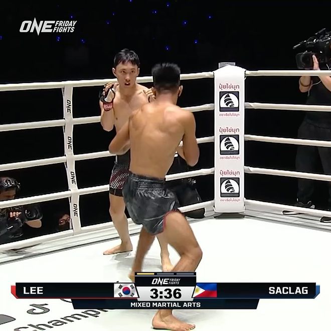 이준영 2024년 9월 ONE Friday Fights 78 경기 영상 화면. 사진=ONE Championship